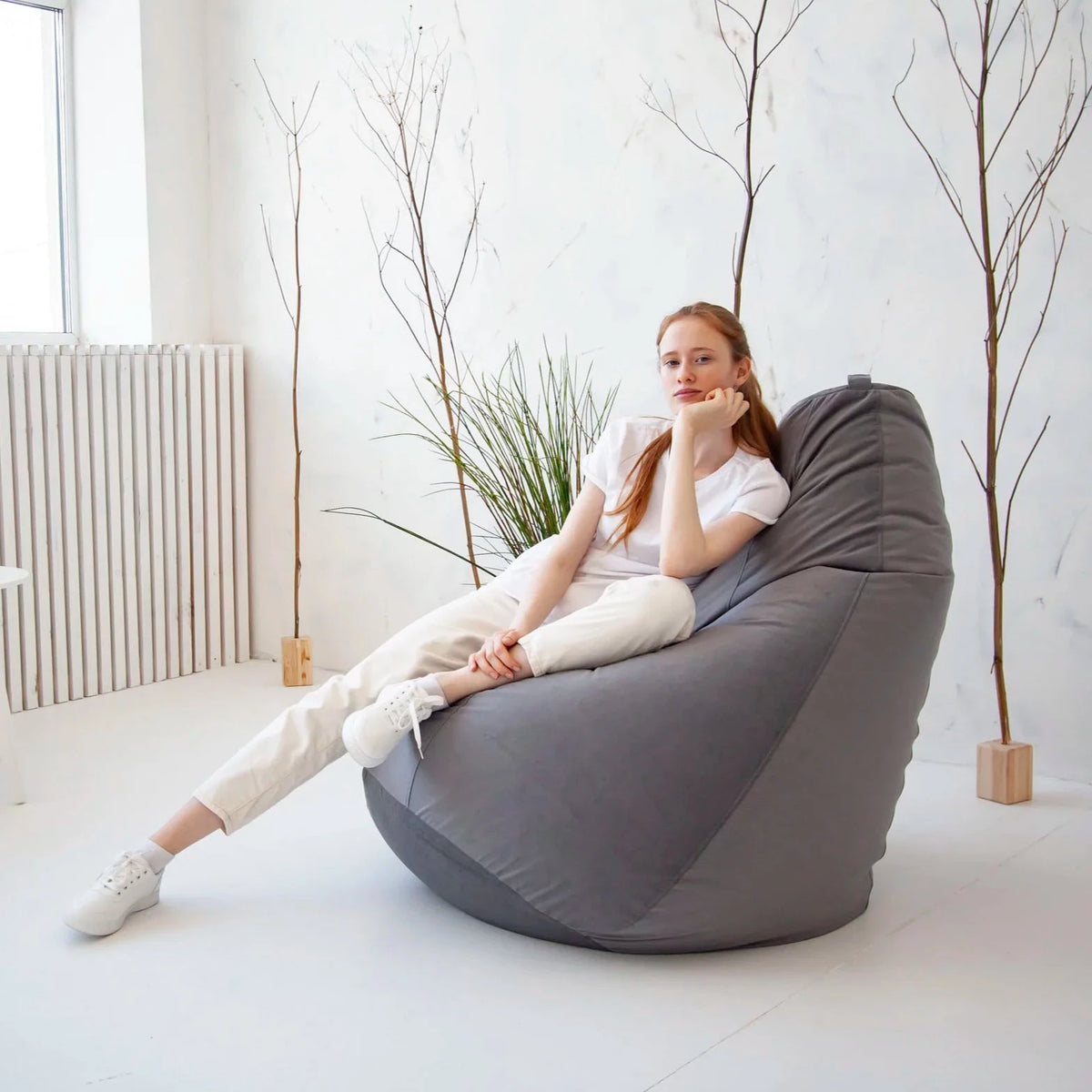 Pouf poire velours-Le Pouf Poire