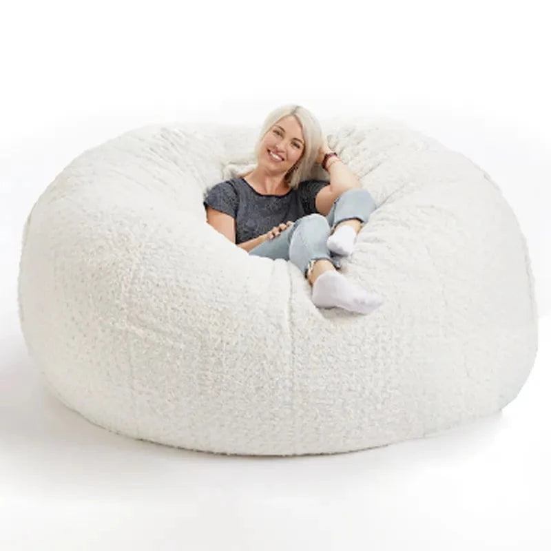 Pouf poire moumoute-Le Pouf Poire