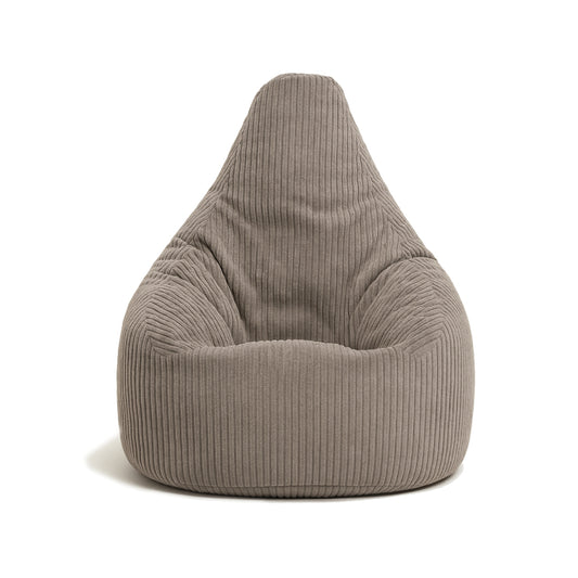 Pouf poire velours cotelé