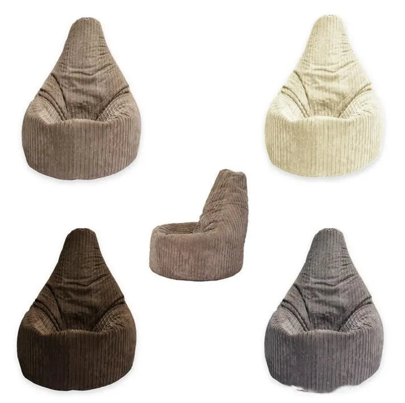 Pouf poire velours cotelé-Le Pouf Poire