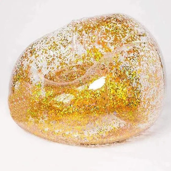 Pouf poire argenté-Le Pouf Poire