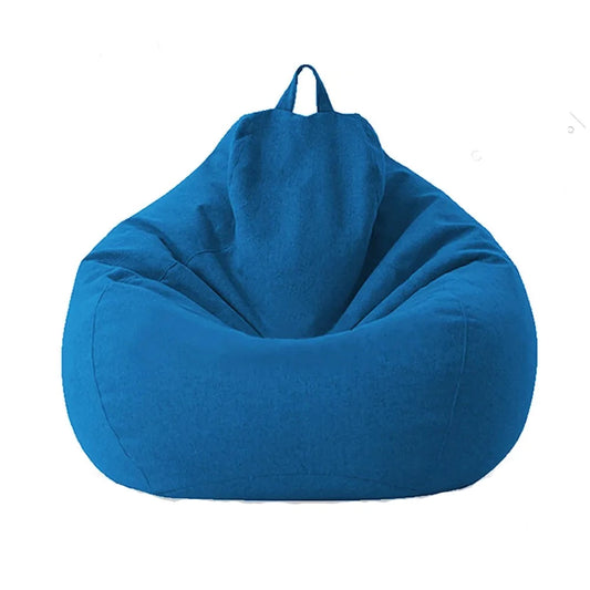 Pouf poire bleu canard-Le Pouf Poire
